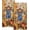 Autumn Farm Scarecrow, variant on Boho Leaves Hand Towels Mid Century Fingertip Towel Set of 2 Soft Kitchen Dish Towels Decorative Bathroom Towels for Bath Guest Gym Spa 16X24in