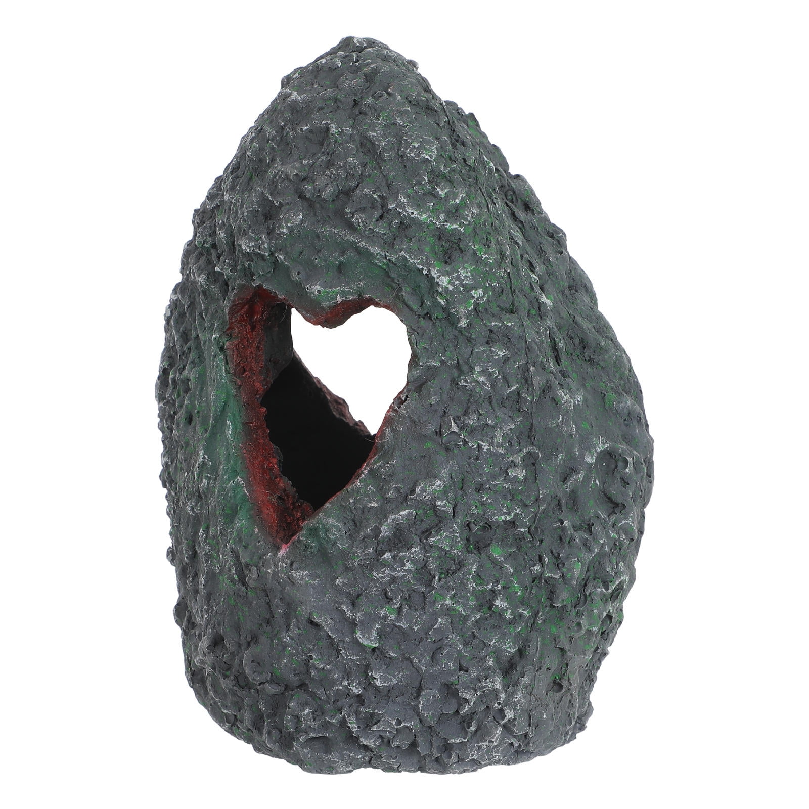 Milisten Resin Aquarium Decor Fish Tank Hideout - Natural Green Shelter for Small Aquatic Pets