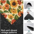 thumbnail image 3 of Beige Red Sunflower Pattern Kitchen Rugs Sets Of 3,Kitchen Runner Rugs Non Skid Washable,Decorative Kitchen Floor Mats for Kitchen,Sink,Laundry,17"x30"+ 17"x47" + 17"x59", 3 of 6