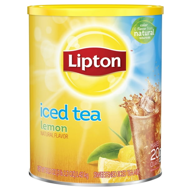 Lipton Lemon Black Iced Tea Mix, 20 qt