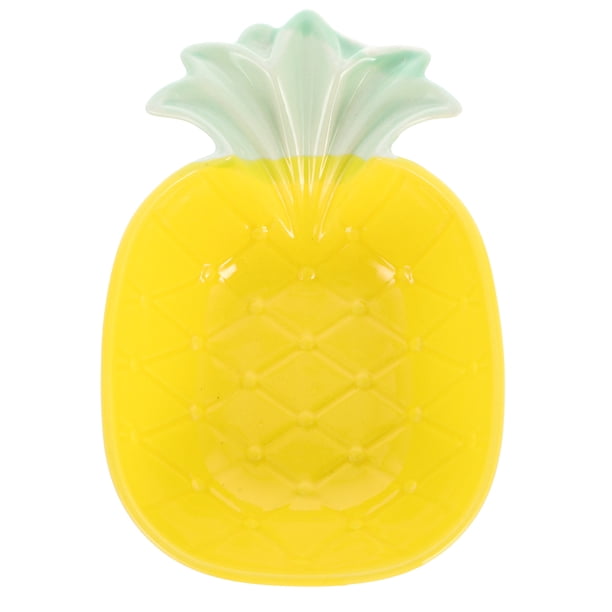 Cuenco de cerámica con forma de piña para comer, ideal para cocina creativa, postre, fruta y ensalada.