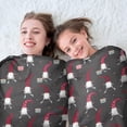 thumbnail image 5 of Dark Gray Christmas Gnome Pattern Round Blanket,Comfortable Soft Flannel Throw Blanket,All Season,Warm Lightweight Blankets for Sofa Bed Couch Living Room Chair 47"x47", 5 of 5