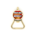 thumbnail image 1 of Cartoon Doubledecker Britain Country Beer Bottle Cap Opener Stainless Steel Key Chain, 1 of 3