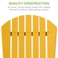thumbnail image 4 of Best Choice Products Folding Adirondack Chair Outdoor, Wooden Accent Lounge Furniture w/ 350lb Capacity - Marigold Yellow, 4 of 7