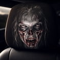 thumbnail image 3 of Yashow Elite Halloween Car Headrest Covers Auto Seat Protector Decor for Vehicle Interior, 5.9 Inch, for Home Indoor Outdoor Party Yard Garden Decor, Spooky, Festive, 3 of 5