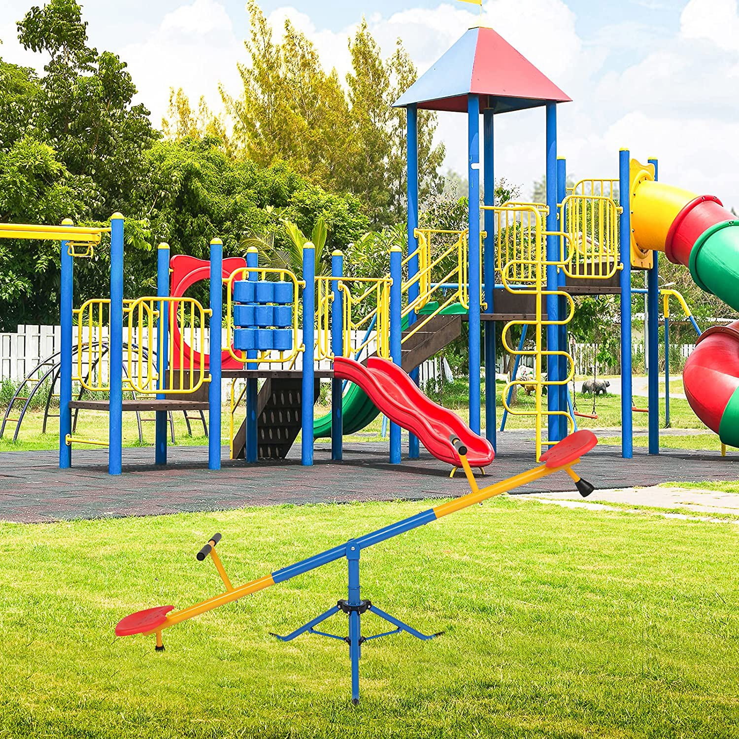 CIPACHO Teeter Totter for Kids, Toddlers Seesaw for Backyard CIPACHO Teeter Totter for Kids, Toddlers Seesaw for Backyard