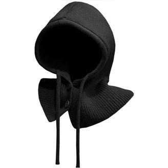 Y2k Knit Balaclava Face Mask for Women Men Bunny Ear Horn  display picture 1