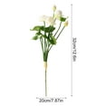 thumbnail image 3 of Artificial Flowers - Household Imitation - Artificial Flowers Bouquet with Leaves Real Looking for Wedding Home Living Room Hotel Decorations 1Pack, 3 of 7