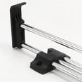 thumbnail image 7 of Hanger Rail Pull-Out Closet Rod Telescopic Wardrobe Pull Out Clothes Hanger Rail with Mounting Screws Top-mounted Black 11.81" Heavy Duty Retractable Quantity-1pcs, 7 of 7