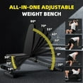 thumbnail image 2 of Lumiparty 8 Positions Adjustable Weight Bench, 900 Lbs Capacity, Foldable Strength Training Workout Bench, for Home Gym, Black, 2 of 14
