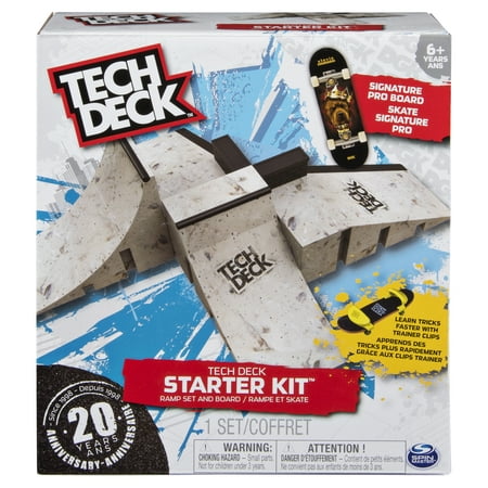 Tech Deck - Starter Kit - Ramp Set with Exclusive Board and Trainer