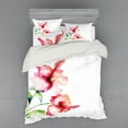 thumbnail image 2 of Ambesonne Nature Bedding Set 3 Pcs, Pastel Nature, Twin XL, White Red Green, 2 of 3