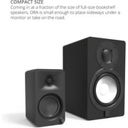 Kanto ORAMW Powered Reference Bluetooth Desktop Speakers - White Pair with 3 Year Amber Protection Plan (2024)
