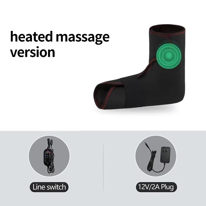 Electric foot vibration heating massager