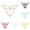 Coffee, variant on HUITKMM Plus Size Underwear For Women Womens Thong Fashion Print Comfortable Low Waist Panties