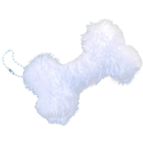 vlrwzc Plush Dog Bone Keychain Cartoon Bone Key Ring Hanging Ornament Plush Pendant Bag Charm Car Key Holder for Women Gift