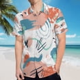 thumbnail image 5 of High Quality Hawaiian Shirts for Men Short Sleeve Aloha Beach Shirt Floral Summer Casual Button Down Shirts Blouses YTH9XL, 5 of 7