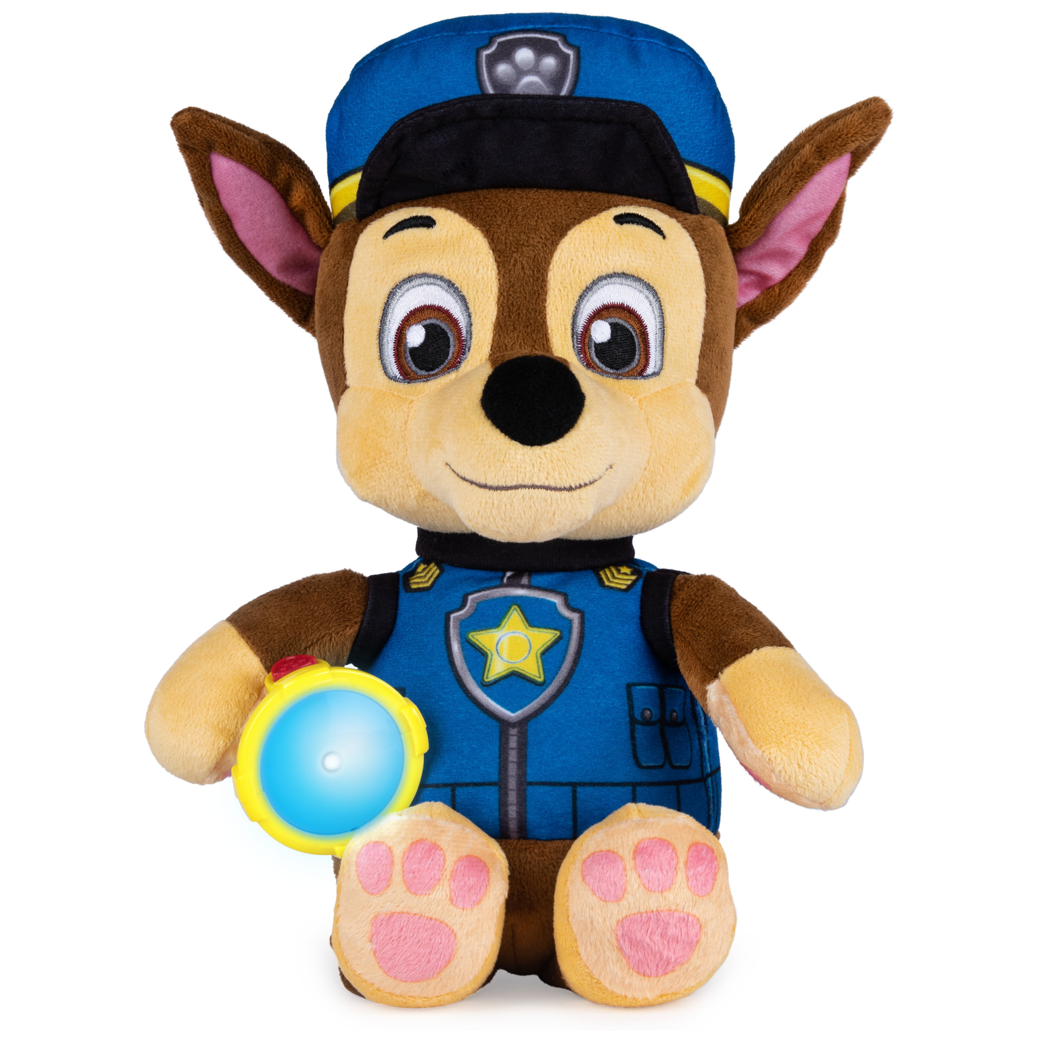 PAW Patrol, Snuggle Up Chase Plush with Flashlight and Sounds, for Kids  Aged 3 and Up 