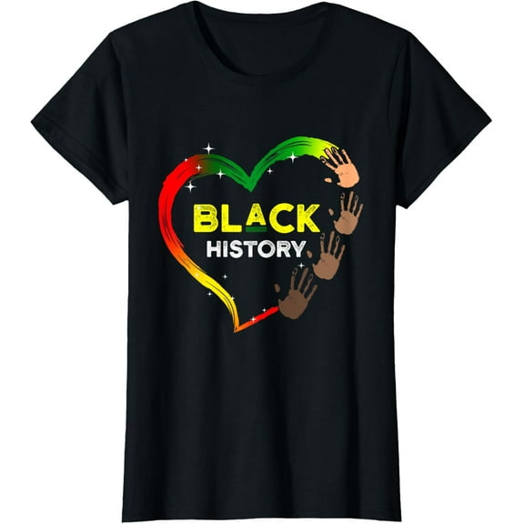 We All Have The Same Heart Women Kids Black History Month T-Shirt