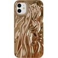 thumbnail image 7 of for iPhone 11 Case,Pleated Water Ripple Chrome Wave Pattern Soft Compatible with iPhone Case (Silver,iPhone 11), 7 of 7
