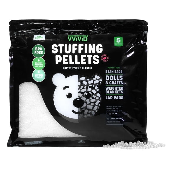 Pellets de plástico VViViD ecológicos de alta densidad, 2,27 kg