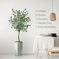 thumbnail image 3 of Artificial Tree in Modern Planter, Fake Eucalyptus Silk Tree for Indoor and Outdoor Home Decoration - 57" Overall Tall (Plant Pot Plus Tree), 3 of 5