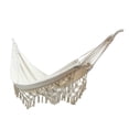 thumbnail image 1 of Hamaca Brasileña Baoblaze de Macramé con flecos 2 personas lona columpio red Cama para dormitorio Patio 7874 x 5906 pulgadas, 1 of 8