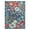 Blue/Red/Beige, variant on TOWN & COUNTRY EVERYDAY Hibiscus Bloom Modern Floral Indoor Outdoor Area Rug, UV Fade Resistant, High-Low Pile, Blue/Red/Beige, 7'10"x10'2"