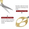 thumbnail image 4 of Unique Bargains 4.3' Stainless Steel Vintage Mini Embroidery Sewing Scissors with Tassel Leather Cover Gold, 4 of 6
