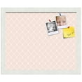 thumbnail image 2 of PinPix 16x13 Custom Cork Bulletin Board Baby Pink Chain Poster Board Has a Fabric Style Canvas Finish, Framed in Baby Pink Chain, by ArtToFrames (PinPix-575), 2 of 6