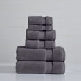 thumbnail image 2 of Modern Threads Luxury Cotton 6-Piece Quick Dry Towel Set, Gray, 2 of 4