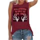 thumbnail image 1 of Camiseta sin mangas de Halloween para mujer, camiseta sin mangas con estampado gráfico divertido de playa de verano para adultos, blusa Fridja  gh1153, 1 of 6