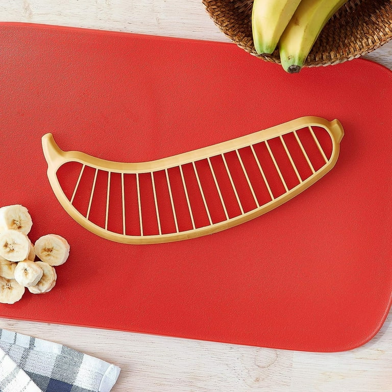 Banana Slicer Tool - Plastic Easy Safe Banana Cutter NEW