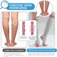 thumbnail image 3 of Dinheiro Calcetines elásticos con protección para la pantorrilla Calcetines con Punta Abierta para piernas Hermosas-Calcetines de presión de compresión Deportiva,S/M, 3 of 6