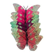 8 Packs: 8 ct. (64 total) 4.5" Pink Feather Butterflies by Ashland