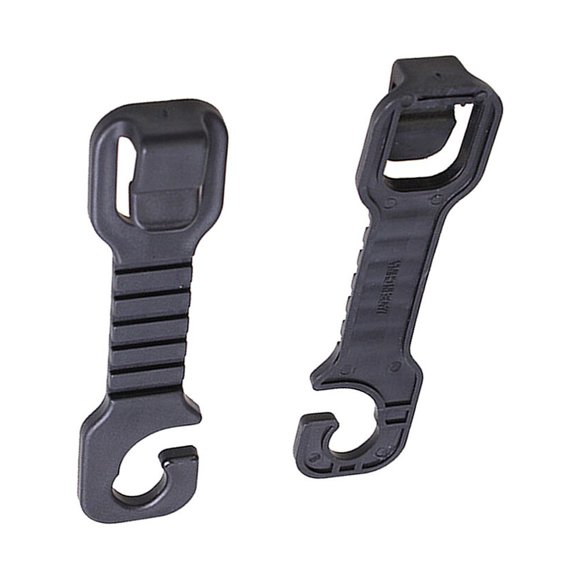 MERRYHAPY 8Pcs Car Hanging Storage Resin Black Hooks for SUV and Truck Owners