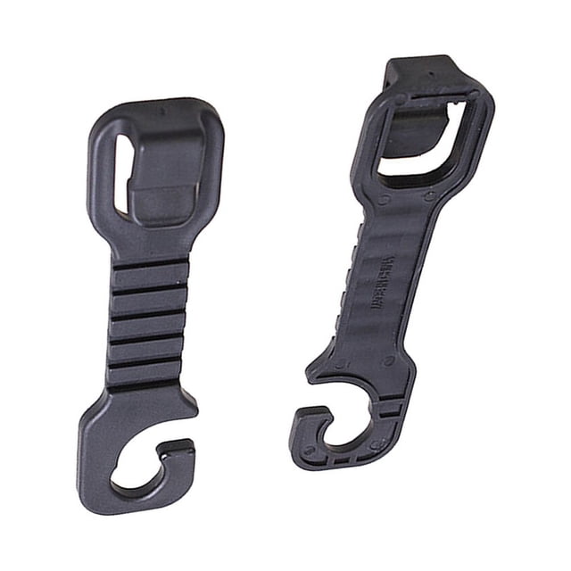 COOPHYA 8Pcs Car Back Seat Pothook Resin Black Design for Shopping Trips