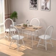 thumbnail image 3 of Giantex 2-Piece Windsor Dining Chairs, Heavy-Duty Rubber Wood Kitchen Side Chairs, White, 3 of 8