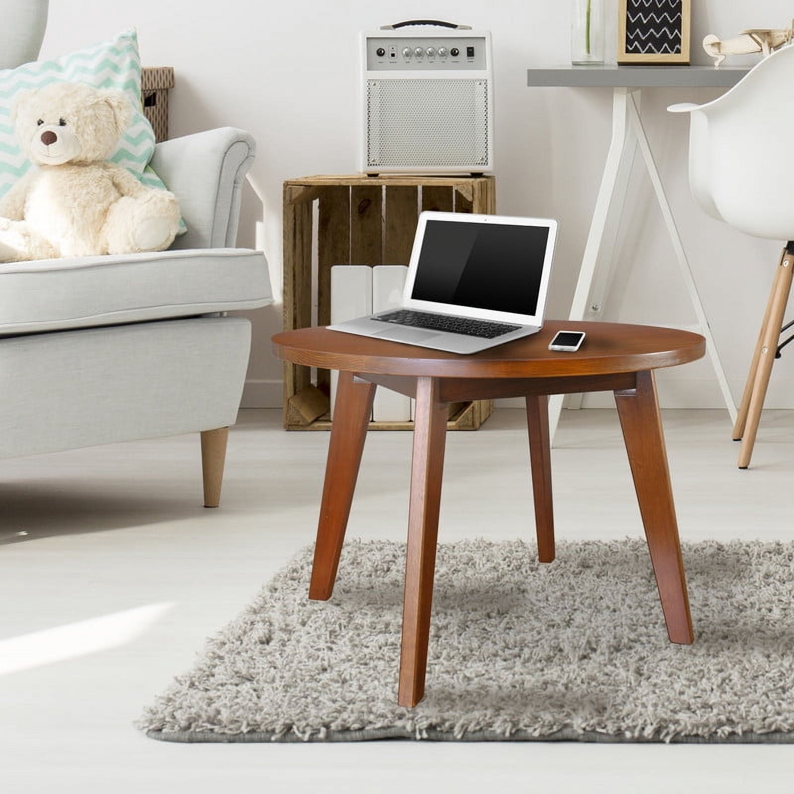 American Trails Genuine 24" Round Coffee Table with Solid American Gum - Sweet Oak
