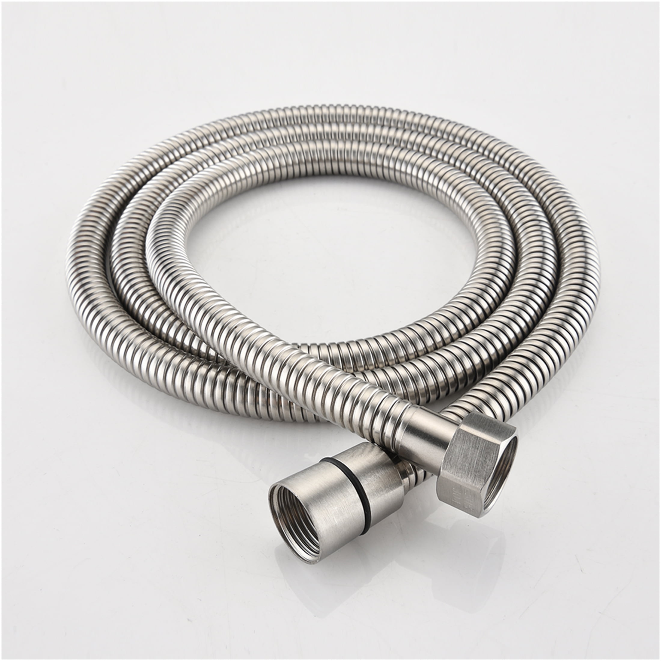 JERFIT Dual Shower Head System with Slide Bar, 7-Setting Brushed Nickel Rain Shower Combo, No-Drill Spa Set with Rough-in Valve