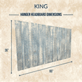 thumbnail image 5 of Barn Walls Solid Wood Headboard, King Size - Blue Powderwash, 5 of 10
