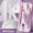 Purple, variant on 9PCS/Set Plastic Multi-Function Set Square Transparent Eraser Mechanical Pencil Ruler Set Pencil Compass Kit Measuring Ruler Protractor GREEN