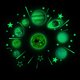 thumbnail image 3 of Pegatinas de estrellas y planetas que brillan en la oscuridad, calcomanías de pared adhesivas luminosas fluorescentes para decoración de dormitorio infantil BANYUO  Hogar, 3 of 5