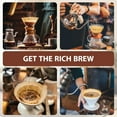thumbnail image 4 of 200 Count Coffee Filters #4 Cone Coffee Filters 8-12 Cup Disposable Coffee Filters 4 Cone Paper Unbleached Natural Number 4 Filters Paper Compatible with Coffee Filter, Drip and Pour Over Coffee Make, 4 of 8