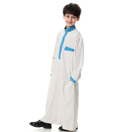 

Simplmasygenix Kids Tops Summer Dress Plus Size Boys Middle Muslim Pure Fashion Dresses And Long Topcoats Comfortable Blouse