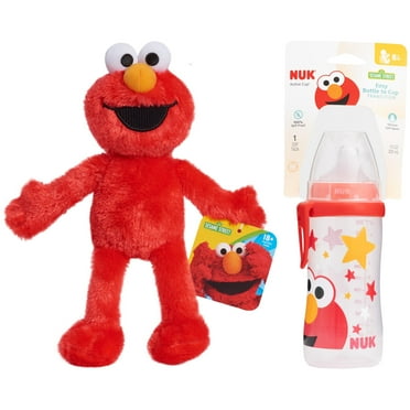 Elmo Bundle with NUK Active Cup & 8-inch Elmo Sustainable Plush Stuffed Animal