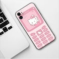 thumbnail image 3 of Cute Hello Kitty Soft Phone Case For Apple IPhone 13 12 11 14 15 Pro Max Mini SE XR X XS  Max 6S 8 7 plus Luxury Black TPU Cover ZR, 3 of 7