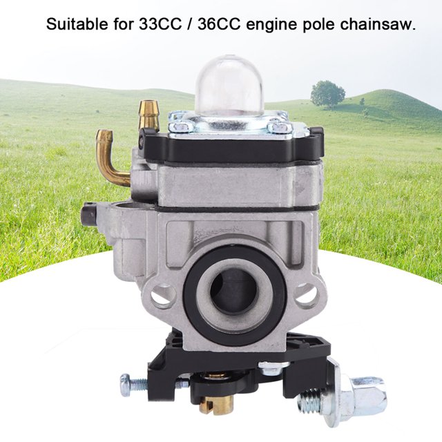 String Trimmer Carburetor, Lawn Mower Carburetor Replacement Fit for 33CC 36CC Engine Pole Chainsaw