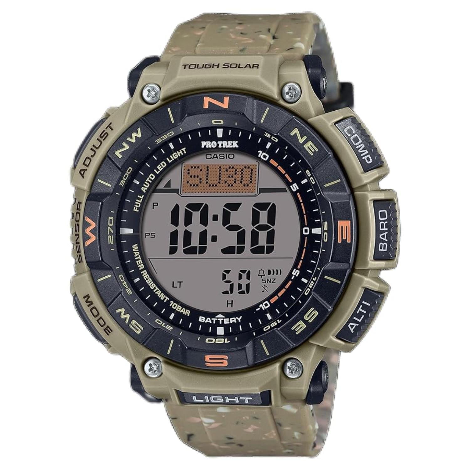 Casio Men's PRO TREK Tough Illuminator Tactical Powered Compass