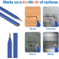 thumbnail image 6 of CoreLiving 12-Piece Heavy Duty Carpenter Pencils, 7-Inch Flat Octagonal Wood for Woodworking & Construction Marking, with Pencil Sharpener & Retractable Pull Pen Holder for Contractors, 6 of 8